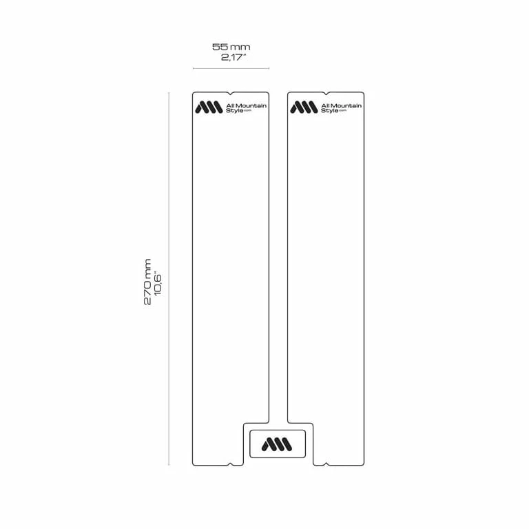 AMS - All Mountain Style Protège-fourche Honeycomp - Transparent 4 AMS - All Mountain Style Protège-fourche Honeycomp - Transparent – Image 2