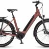 Winora Sinus N5f Maroonred Matt Vélo Trekking électrique Col De Cygne