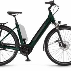 Winora Sinus R8f I625Wh Shadowgreen Vélo Trekking électrique Col De Cygne
