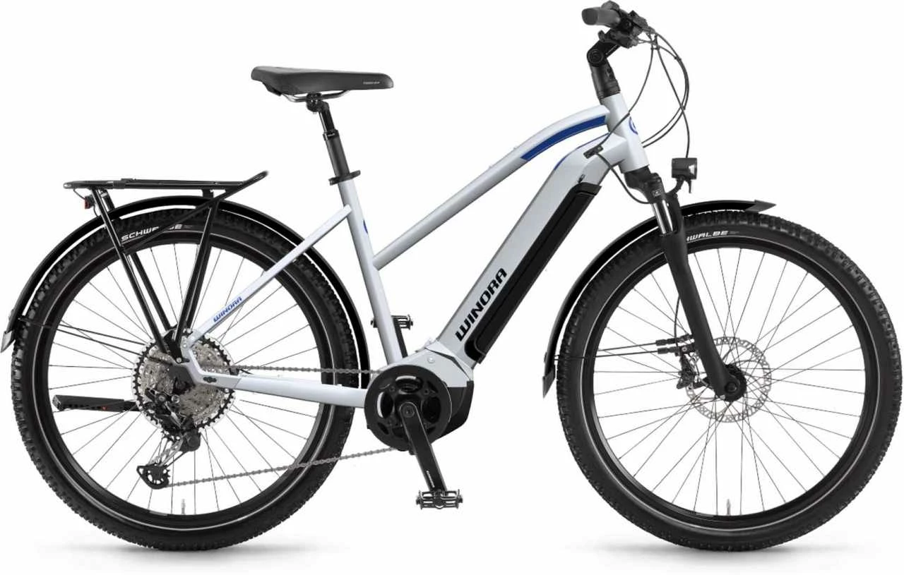 Winora Yucatan 12 I630Wh Winterwhite Vélo Trekking électrique Femme 3 Winora Yucatan 12 I630Wh Winterwhite Vélo Trekking électrique Femme