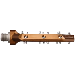 SPANK Pédale Plate Oozy Reboot - Bronze -Vélos Soldes 4710155967139 OOZY Pedals Bronze SIDE 1800x1800