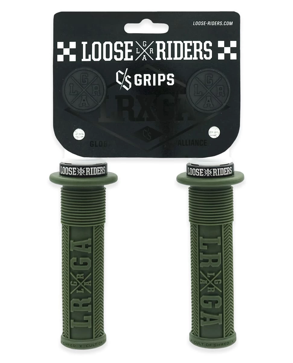 LOOSE RIDERS C/S Grips Lock-On - Vert 4 LOOSE RIDERS C/S Grips Lock-On - Vert – Image 2