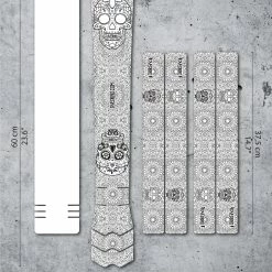 Dyedbro Kit De Protection Du Cadre - Día De Muertos - Noir Mat