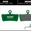 GALFER Plaquette De Frein Pro - Avid X0 Trail, 7 Trail, 9 Trail, SRAM Guide Tous Les Modèles
