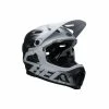 Casque Bell Super DH MIPS Noir/Blanc Mat -Vélos Soldes casque bell super dh mips noir blanc mat
