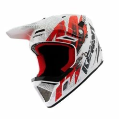 Casque Intégral Kenny Decade Graphic Trash Blanc/Rouge