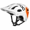 Casque POC Tectal Race SPIN NFC - Blanc Hydrogène-Orange AVIP -Vélos Soldes casque poc tectal race spin nfc blanc hydrogene orange avip