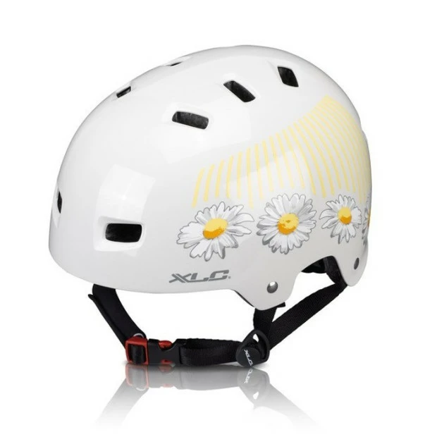 Casque Vélo XLC Urban BH-C22 - Blanc Fleurs 3 Casque Vélo XLC Urban BH-C22 - Blanc Fleurs