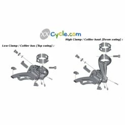 Dérailleur Avant Shimano Deore XT FD-M8000-E - Side Swing -Vélos Soldes derailleur avant shimano deore xt fd m8000 e side swing 2