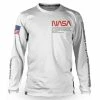 Maillot Manches Longues Loose Riders Nasa Flight Crew Blanc 1 Maillot Manches Longues Loose Riders Nasa Flight Crew Blanc -Vélos Soldes maillot manches longues loose riders nasa flight crew blanc