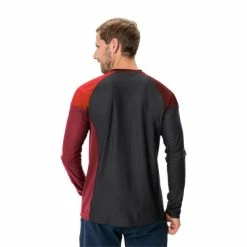 Maillot VTT Manches Longues Vaude Moab LS VI Rouge Brillant -Vélos Soldes maillot vtt manches longues vaude moab ls vi rouge brillant 3