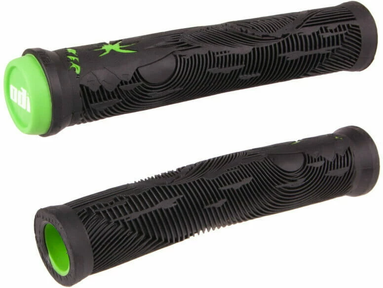ODI Grips Hucker Signature BMX Grips Sans Bride - Noir/vert 3 ODI Grips Hucker Signature BMX Grips Sans Bride - Noir/vert