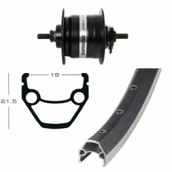 Bike Mailorder VR 28 Pouces Avec Dynamo De Moyeu - Argent 7 Bike Mailorder VR 28 Pouces Avec Dynamo De Moyeu - Argent -Vélos Soldes vr 28 zoll mit nabendynamo 123667